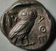 Ancient Greece Athena Owl 454 Bc. Attica Athens Stunning Tetradrachm Silver Coin