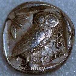 Ancient Greece Silver Tetradrachm of Athens circa 485 BC (5933Q)