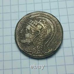 Ancient Greek Ar Silver Tetradrachm Coin Athens Attica Owl 15.8G