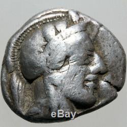 Ancient Greek Athens Owl Silver Tetradrachm 450 Bc