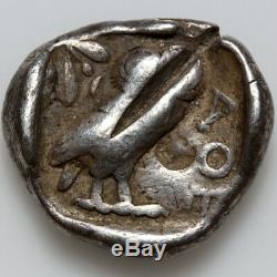 Ancient Greek Athens Owl Silver Tetradrachm 450 Bc