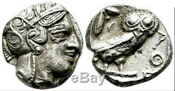 Ancient Greek. Attica. Athens. 454-404 BC. Tetradrachm Athena / Owl Silver Coin