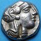 Ancient Greek Coin Silver Tetradrachm Attica Athens Owl Circa 430s -420s Bc