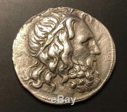 Ancient Greek Silver Tetradrachm Antigonos III Doson 229-221 B. C. Rare Coin