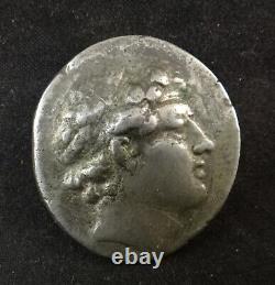 Ancient Greek Silver Tetradrachm, Head of Antiochus  Seleucid Kingdom