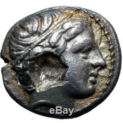 Ancient Greek coin Silver 1/5 Tetradrachm Philip II 359-336 BC Amphipolis Macedo