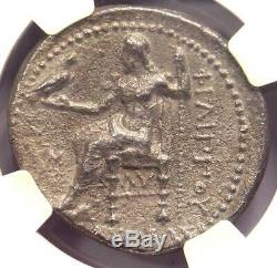 Ancient Macedon Philip III AR Tetradrachm Coin 323-317 BC Certified NGC Ch VF