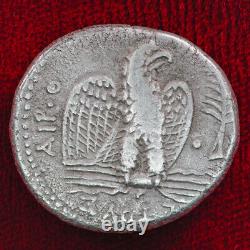 Ancient Roman Empire NERO Antioch Eagle Silver Tetradrachm 62-63AD