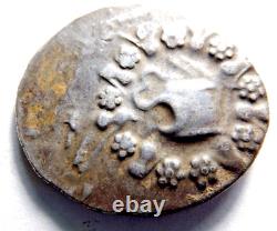 Ancient Silver Coin Greek Mysia Pergamon Tetradrachm AR. 166-169 BC. Serpents