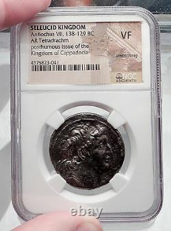 Antiochos VII SELEUKID Ariarathes VII Tetradrachm Silver Greek Coin NGC i60184