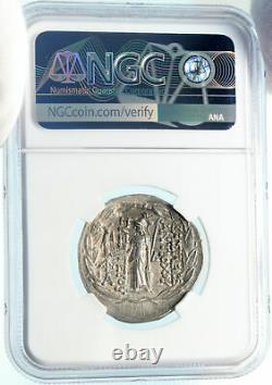 Antiochos VII Seleukid Silver Greek Cappadocian Tetradrachm Coin NGC ChXF i83844