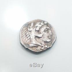 Antique Alexander The Great Greek Tetradrachm Silver Coin