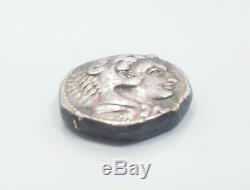 Antique Alexander The Great Greek Tetradrachm Silver Coin