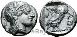 Athena Attica Tetradrachm (Ancient Owl Coin)