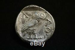 Athena Attica Tetradrachm (Ancient Owl Coin)
