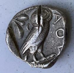 Athens 430-425 BC Athena Owl Tetradrachm Attica Test Cut