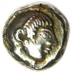 Athens AR Tetradrachm 485 BC Good VF / XF Details RARE Early Archaic Issue