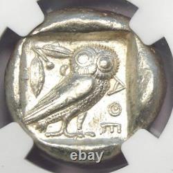 Athens AR Tetradrachm Coin 475-465 BC. NGC Choice VF 5/5 Strike Early Issue