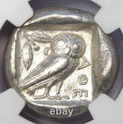 Athens AR Tetradrachm Coin 475-465 BC. NGC Choice VF 5/5 Strike Early Issue