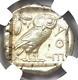 Athens Athena Owl Ar Tetradrachm Silver Coin (440-404 Bc) Ngc Choice Xf (ef)
