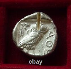 Athens, Athena Owl Silver tetradrachm 454-404 BC. Athena & Owl