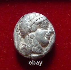 Athens, Athena Owl Silver tetradrachm 454-430 BC. Athena & Owl