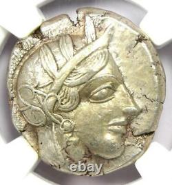 Athens Athena Owl Tetradrachm Coin (440-404 BC) NGC Choice XF 5/5 Strike