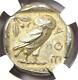 Athens Athena Owl Tetradrachm Coin 455-440 Bc. Ngc Au Early Issue 5/5 Strike