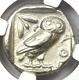 Athens Athena Owl Tetradrachm Coin (455-440 Bc) Ngc Choice Vf Early Issue