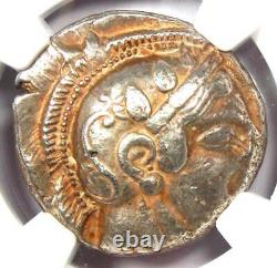 Athens Athena Owl Tetradrachm Coin 475-465 BC NGC Choice VF Early Issue