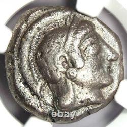 Athens Athena Owl Tetradrachm Coin (510-480 BC) NGC Choice VF with Full Crest