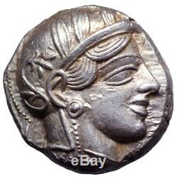 Athens Athena Owl Tetradrachm ca. 465-454 BC Ancient Greek Attica Superb Coin