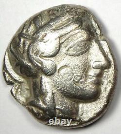 Athens Attica Athena Owl Tetradrachm Silver Coin (454-404 BC) Fine / VF