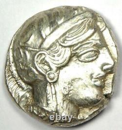 Athens Attica Athena Owl Tetradrachm Silver Coin (454-404 BC) Good VF / XF