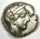 Athens Attica Athena Owl Tetradrachm Silver Coin (454-404 Bc) Good Xf / Au