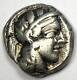 Athens Attica Athena Owl Tetradrachm Silver Coin (454-404 Bc) Vf (very Fine)