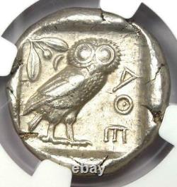 Athens Attica Greece Athena Owl Tetradrachm Silver Coin (440-404 BC) NGC XF