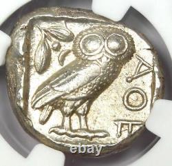 Athens Greece Athena Owl Tetradrachm Ancient Coin 440-404 BC Certified NGC AU
