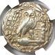 Athens Greece Athena Owl Tetradrachm Coin (105 Bc, New Style) Ngc Choice Fine
