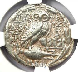 Athens Greece Athena Owl Tetradrachm Coin (119 BC, New Style) NGC Choice VF