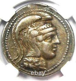 Athens Greece Athena Owl Tetradrachm Coin (124 BC, New Style) NGC VF, 5 Strike