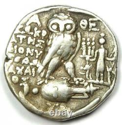 Athens Greece Athena Owl Tetradrachm Coin (148 BC, New Style) Good VF