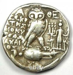 Athens Greece Athena Owl Tetradrachm Coin (148 BC, New Style) Good VF