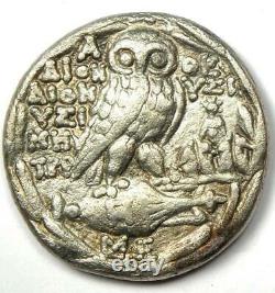 Athens Greece Athena Owl Tetradrachm Coin (150 BC, New Style) VF (Very Fine)