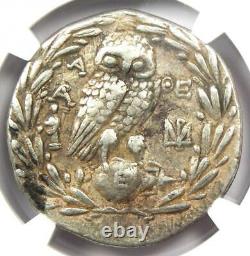 Athens Greece Athena Owl Tetradrachm Coin (151 BC, New Style) NGC Choice VF