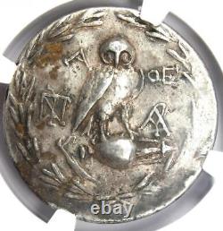 Athens Greece Athena Owl Tetradrachm Coin (157 BC, New Style) NGC VF