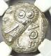 Athens Greece Athena Owl Tetradrachm Coin (393-294 Bc) Certified Ngc Choice Au