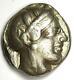 Athens Greece Athena Owl Tetradrachm Coin (430 Bc) Good Vf