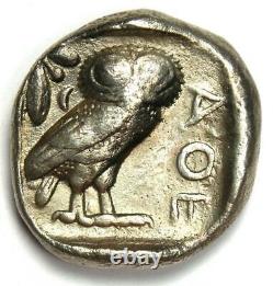 Athens Greece Athena Owl Tetradrachm Coin (430 BC) Good VF