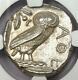 Athens Greece Athena Owl Tetradrachm Coin 440-404 Bc. Certified Ngc Ms (unc)